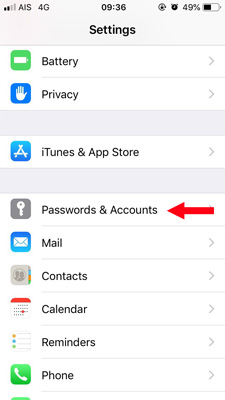 การตั้งค่า Email บน iPhone & iPad